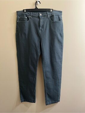 American Giant Roughneck Stretch Canvas Straight Pants Mens 36x30 Vintage Indigo